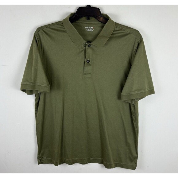 Men’s Untuck It Polo Shirt / Green / Short Sleeve / Size XXL - Picture 1 of 5